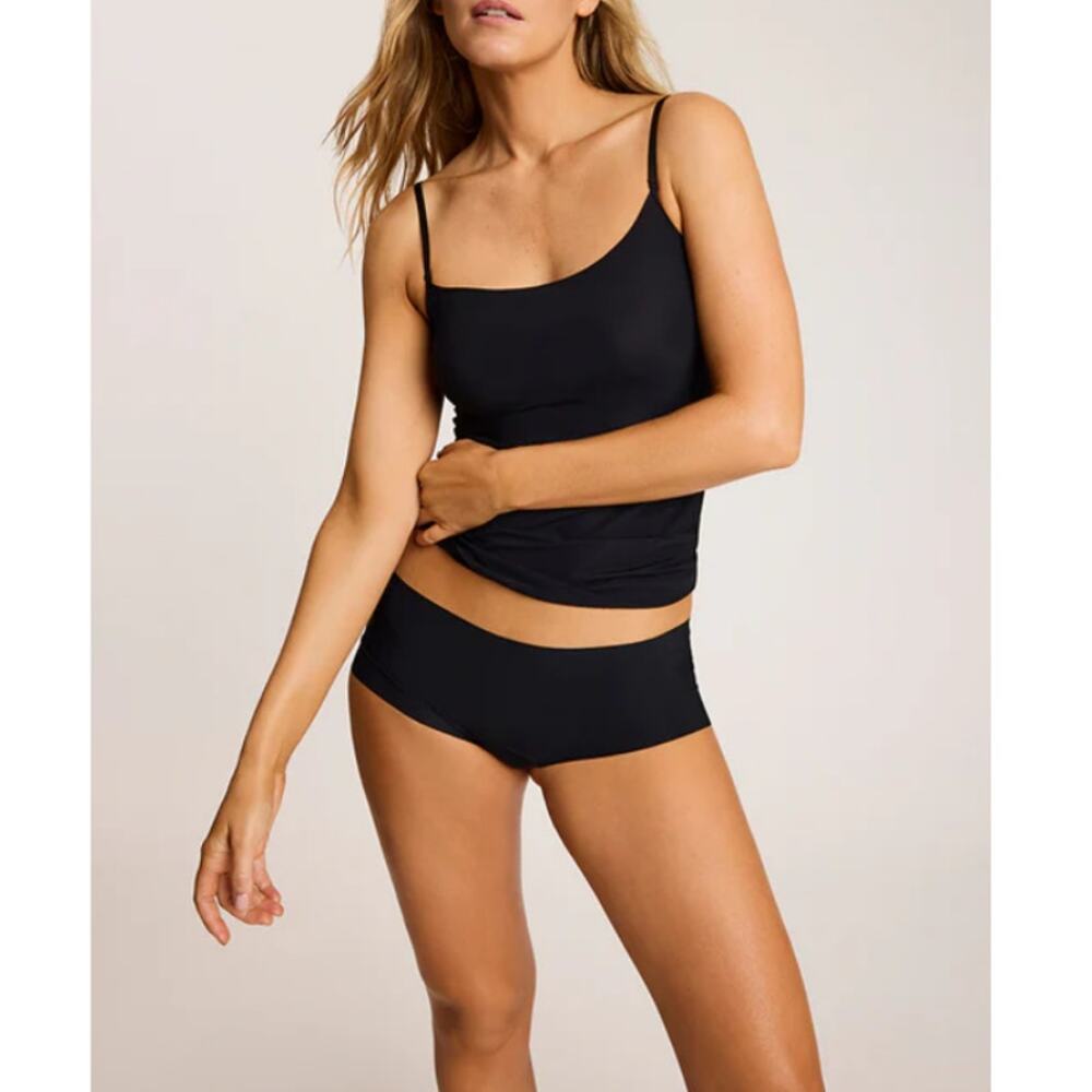 New COMMANDO Women's Black Stretch Classic Boyshort Size XS/S